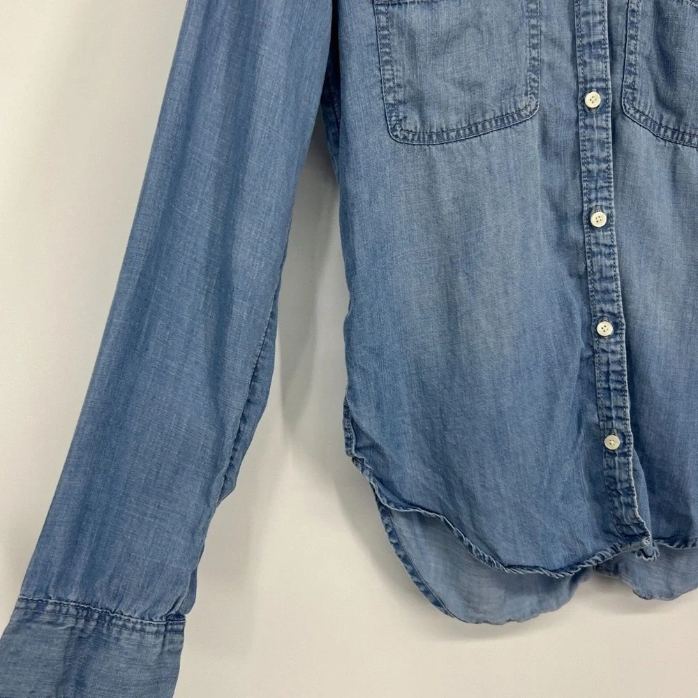 Abercrombie & Fitch Shirt Chambray Button Down Long Sleeve_4